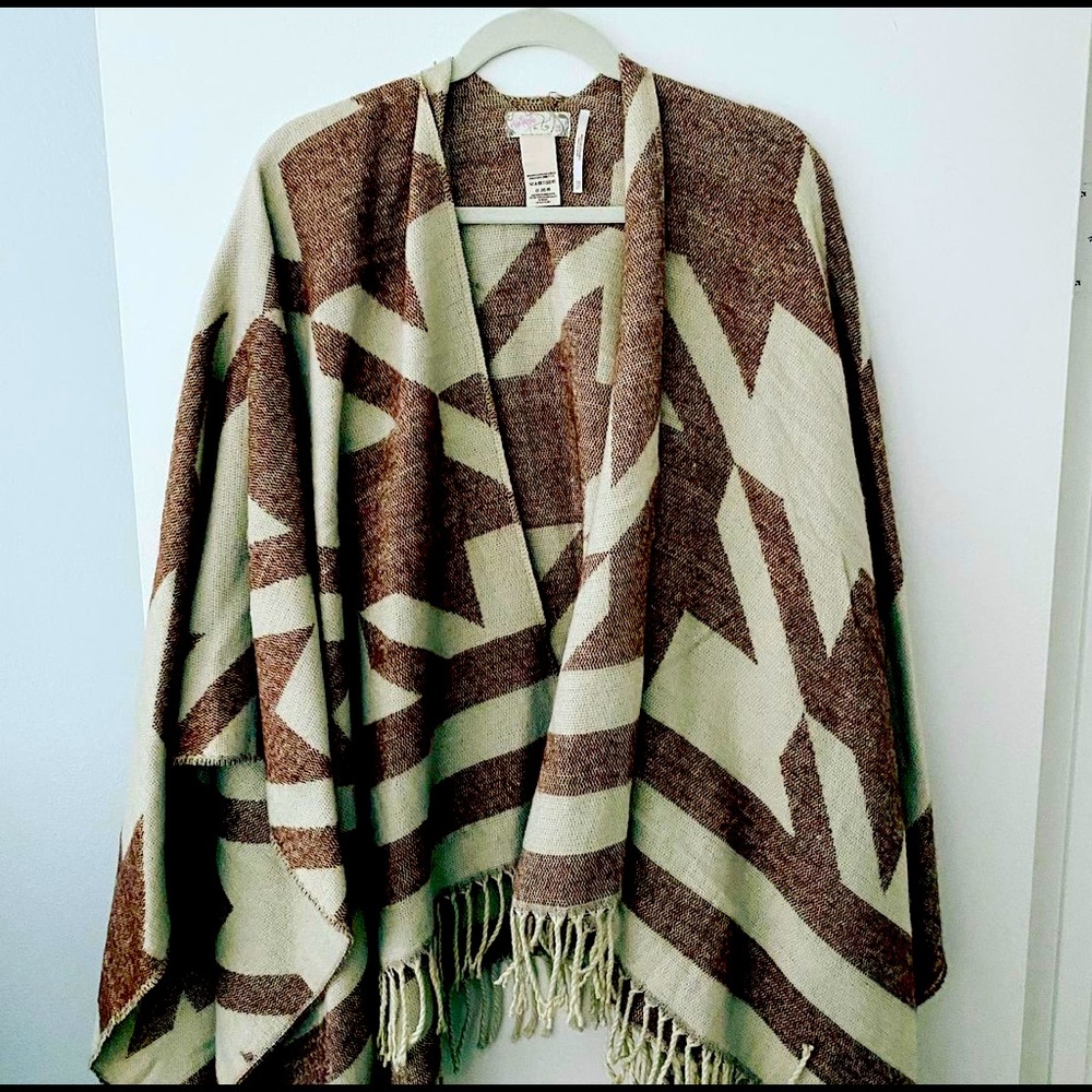 Free people poncho, one size fits most